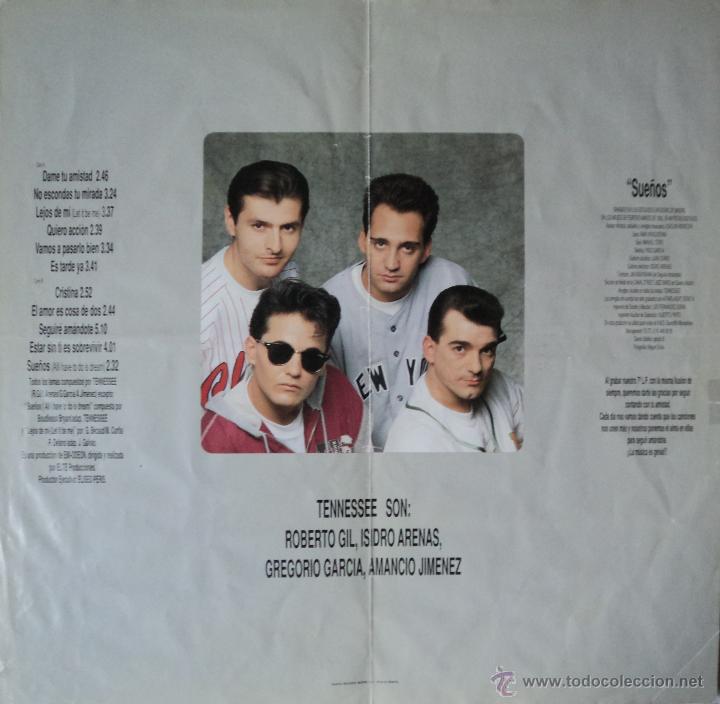 Discos de vinilo: Tennessee - Sue&ntilde;os - Edici&oacute;n de 1992 de Espa&ntilde;a - Foto 3