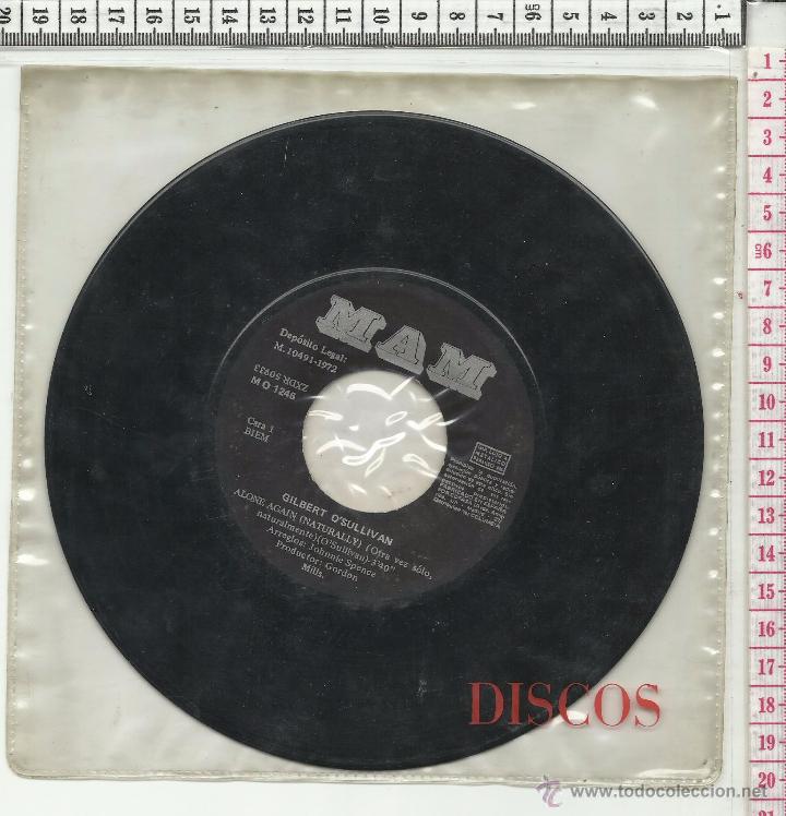 Discos de vinilo: 11.264 DISCO VINILO SINGLE, GILBERT O&acute;SULLIVAN, ALONE AGAIN (NATURALLY), SAVE IT - Foto 1