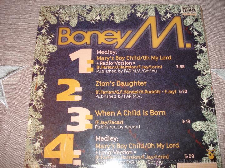 Discos de vinilo: BONEY M-CHRISTMAS MEGA MIX - Foto 3