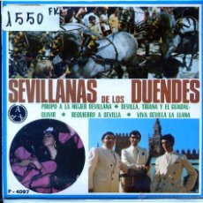 Discos de vinilo: LOS DUENDES / REQUIEBRO A SEVILLA / VIVA SEVILLA LA LLANA + 2 (EP 1971). Lote 54390849