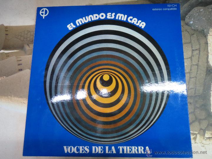 Discos de vinilo: EL MUNDO ES MI CASA VOCES DE LA TIERRA,PEDRO ITURALDE.