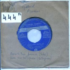 Discos de vinilo: GABRIEL MORENO CON SERRANITO / PORQUE TE TENGO PRESENTE + 3 (EP PROMO 1966). Lote 54393914