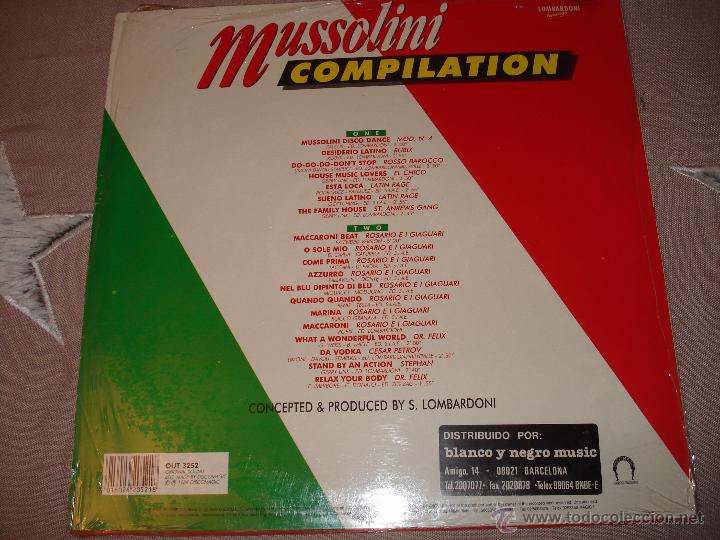 Discos de vinilo: MUSSOLINI COMPILATION - Foto 3