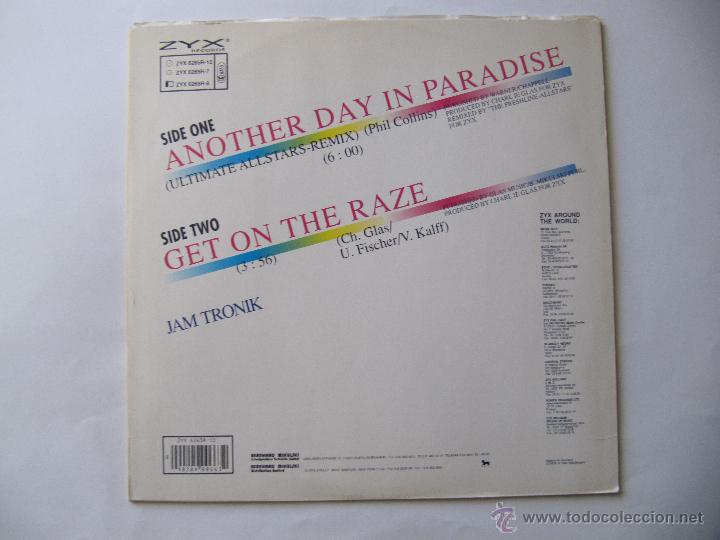 Discos de vinilo: MAXI MAXISINGLE ANOTHER DAY IN PARADISE DANCE VERSION REMIX, JAM TRONIK - Foto 2