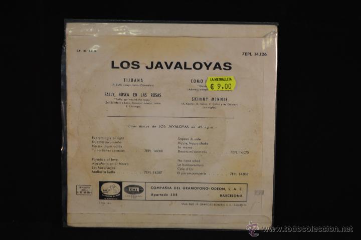 Discos de vinilo: LOS JAVALOYAS - TIJUANA +3 - EP - Foto 2