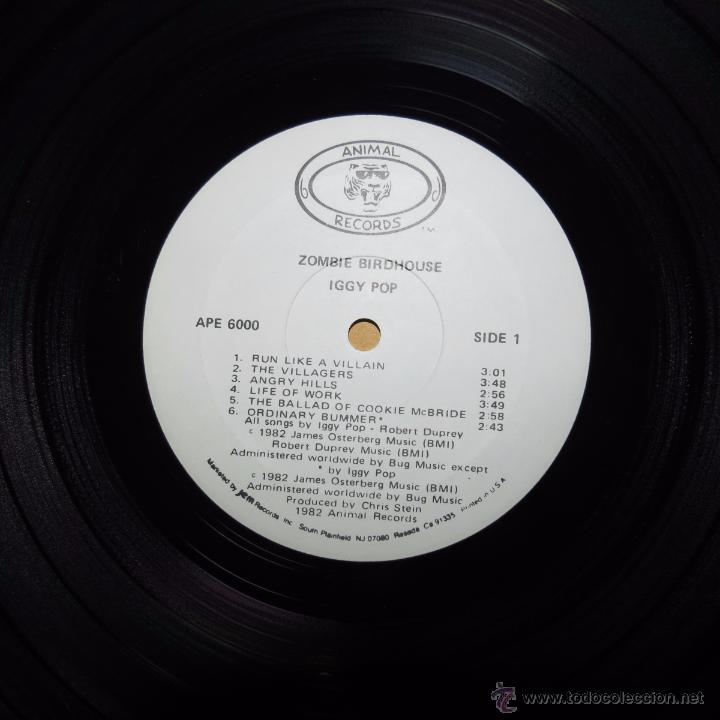 Discos de vinilo: iggy pop - zombie birdhouse - Foto 3