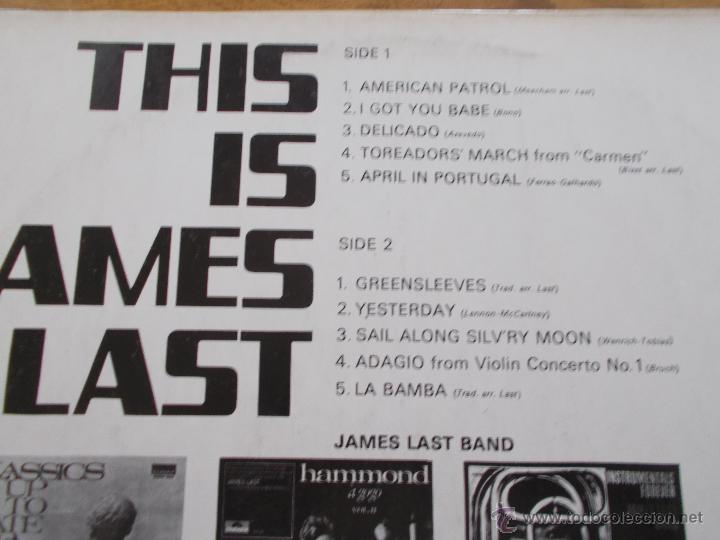 Discos de vinilo: THIS IS JAMES LAST - Foto 3