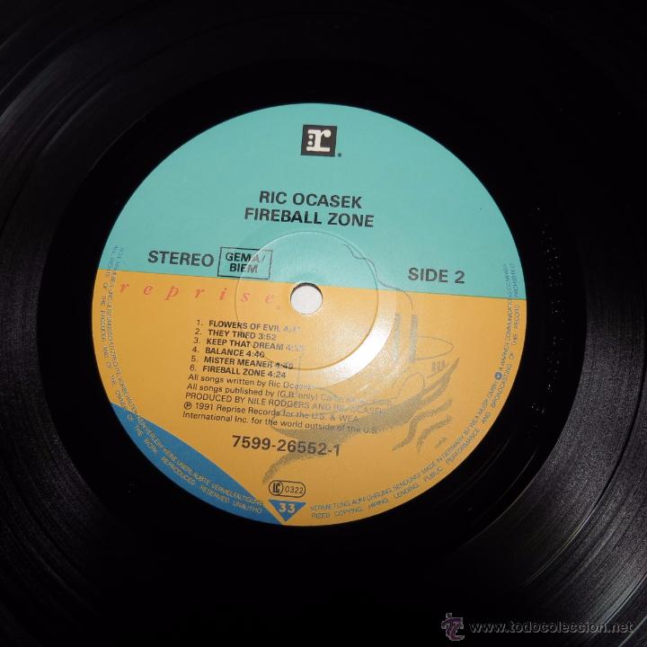 Discos de vinilo: rick ocasek - fireball zone - Foto 4
