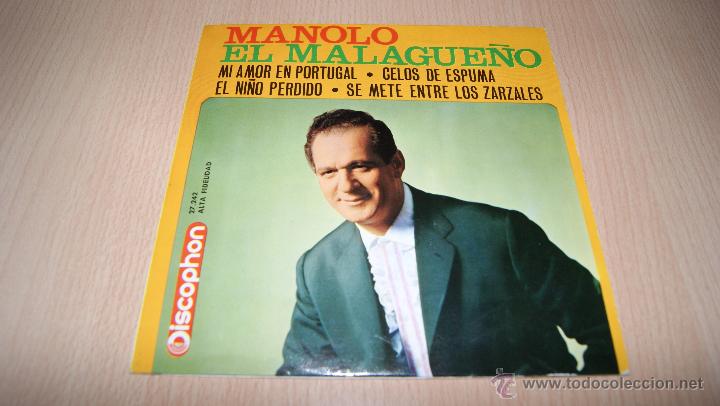 Discos de vinilo: Manolo El Malague&ntilde;o. E.P. 1963 - Foto 1