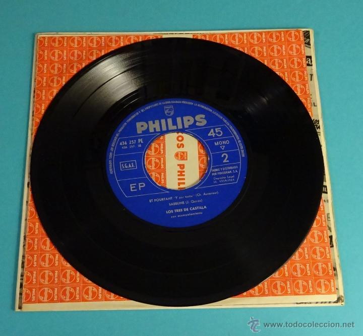 Discos de vinilo: LOS TRES DE CASTILLA CON ACOMPA&Ntilde;AMIENTO. PHILIPS - Foto 4