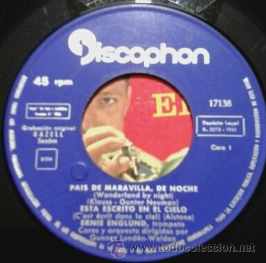 Discos de vinilo: ERNIE ENGLUND -EP- EXODUS + 3 OR SPAIN 60S - Foto 3