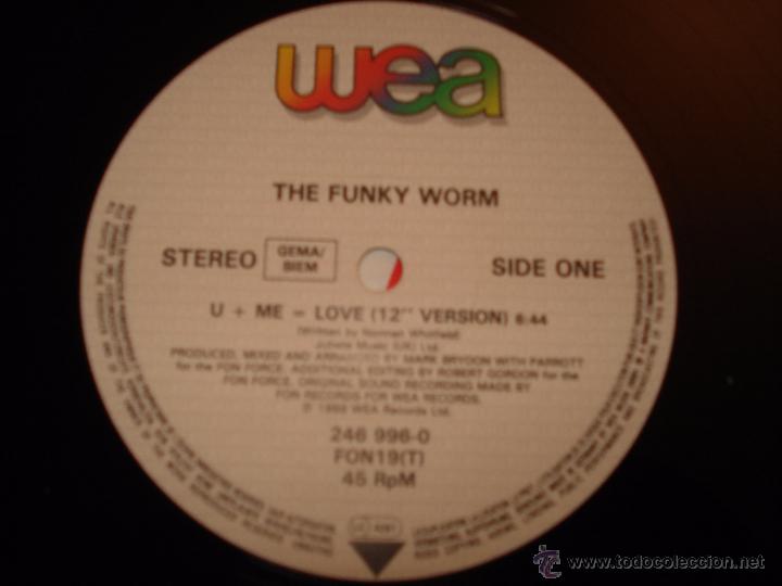 Discos de vinilo: THE FUNKY WORM - U + ME = LOVE - Foto 3