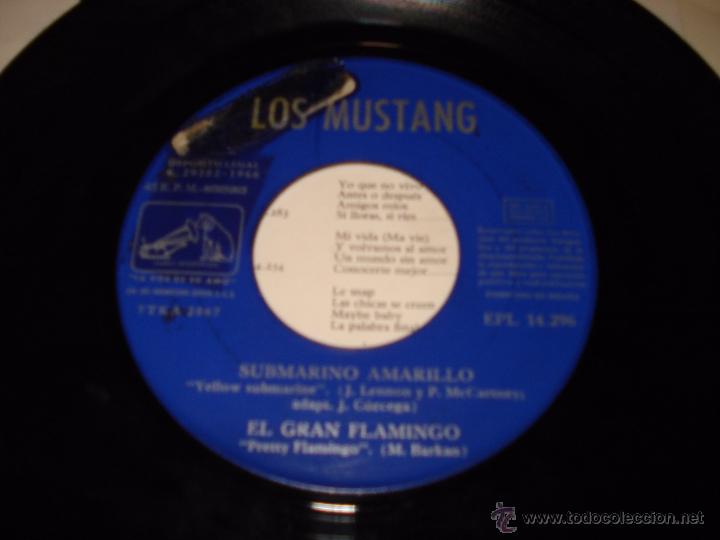 Discos de vinilo: LOS MUSTANG - EL RITMO DEL SILENCIO - Foto 2