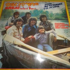 Discos de vinilo: OSMONDS - GREATEST HITS LP - ORIGINAL ALEMAN - MGM RECORDS 1972 - STEREO -. Lote 54500791