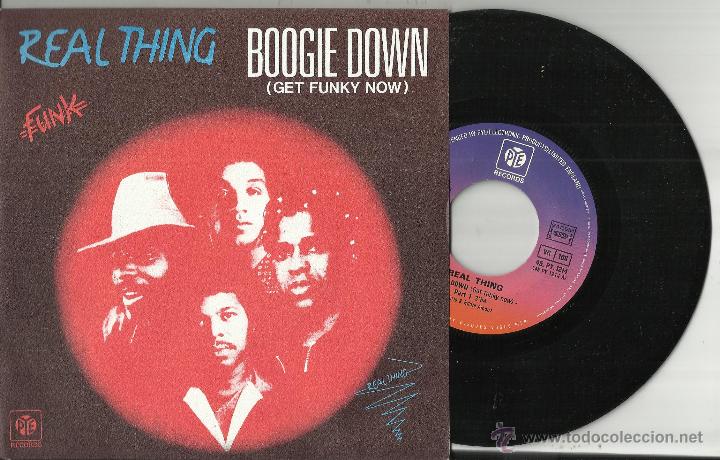 Discos de vinilo: real thing single boogie down.francia.1979.en perfecto estado - Foto 1