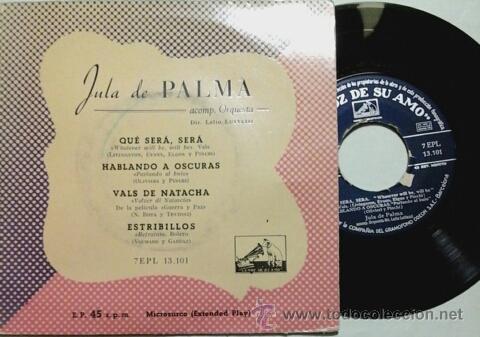 Discos de vinilo: JULA DE PALMA -EP- QUE SER&Aacute;, SER&Aacute; + 3 OR SPAIN 50S - Foto 1