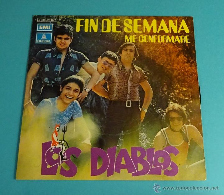 Discos de vinilo: LOS DIABLOS. FIN DE SEMANA. ME CONFORMAR&Eacute; - Foto 1