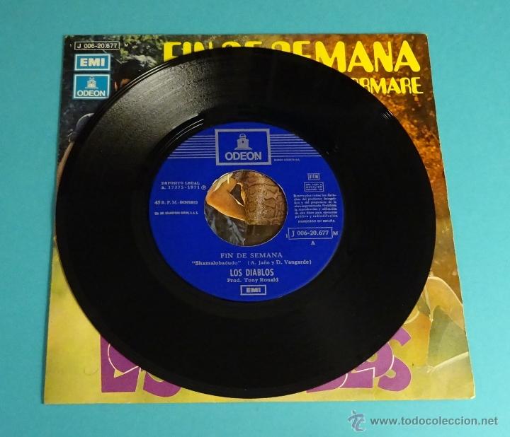 Discos de vinilo: LOS DIABLOS. FIN DE SEMANA. ME CONFORMAR&Eacute; - Foto 4