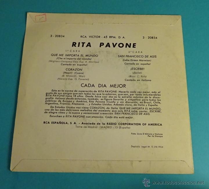Discos de vinilo: RITA PAVONE. RCA VICTOR - Foto 2