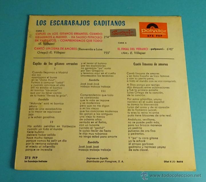 Discos de vinilo: LOS ESCARABAJOS GADITANOS. POLYDOR - Foto 2