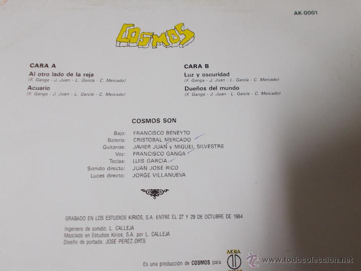 Discos de vinilo: COSMOS. AL OTRO LADO DE LA REJA. - Foto 3