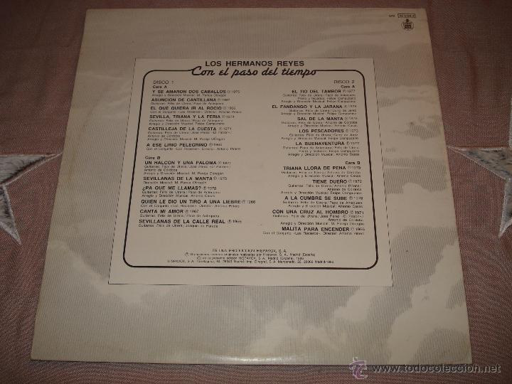Discos de vinilo: LOS HERMANOS REYES - CON EL PASO DEL TIEMPO - Foto 4