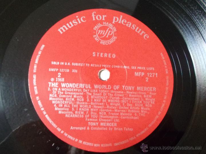 Discos de vinilo: TONY  MERCER - Foto 2