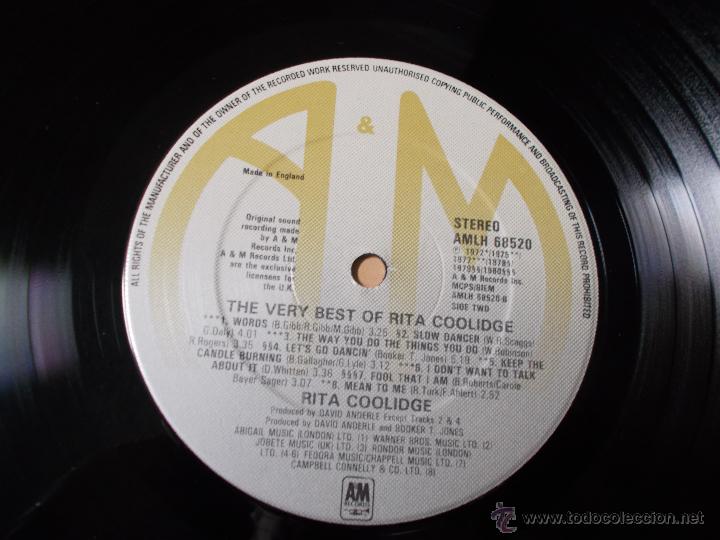 Discos de vinilo: RITA COOLIDGE - Foto 2