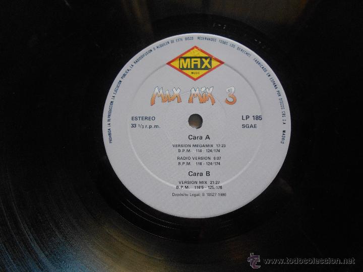 Discos de vinilo: MAX MIX 3. El Tercer Megamix Espa&ntilde;ol Doble Lp - Foto 2