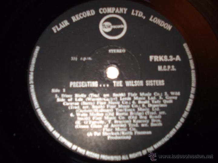Discos de vinilo: PRESENTING THE WILSON SISTERS - Foto 2