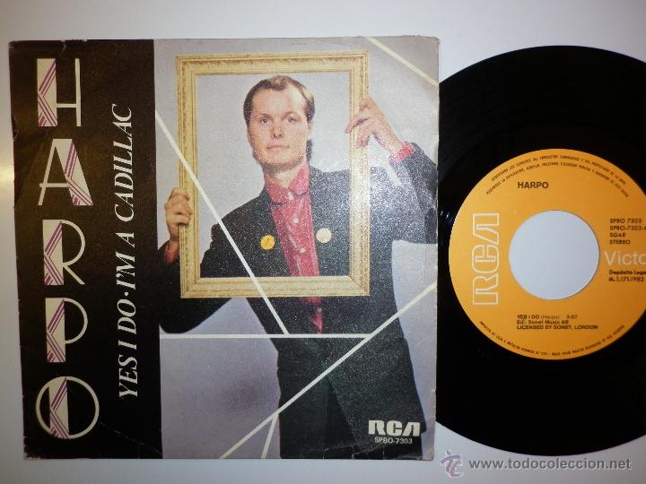 Discos de vinilo: HARPO - YES I DO / IM A CADILLAC 1982 - Foto 1