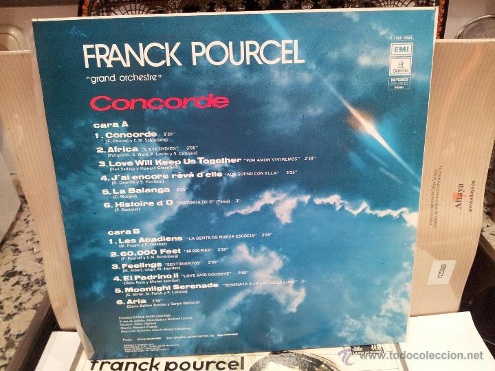 Discos de vinilo: franck pourcel concorde buen estado - Foto 2