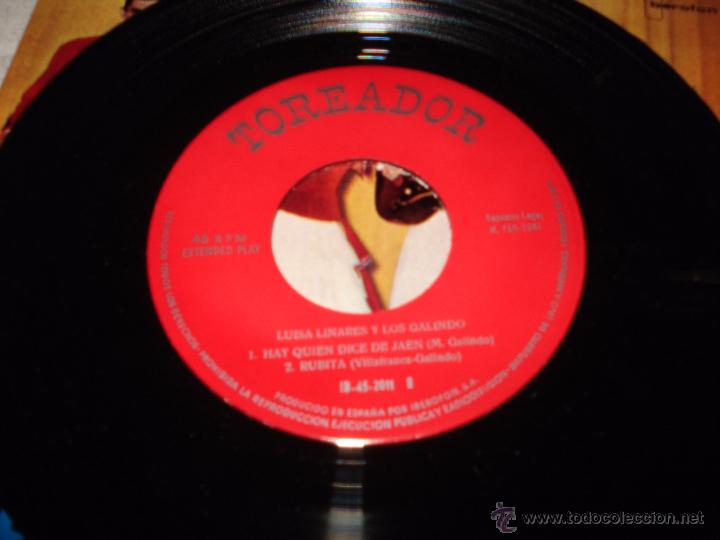 Discos de vinilo: LUISA LINARES Y LOS GALINDOS - Foto 2