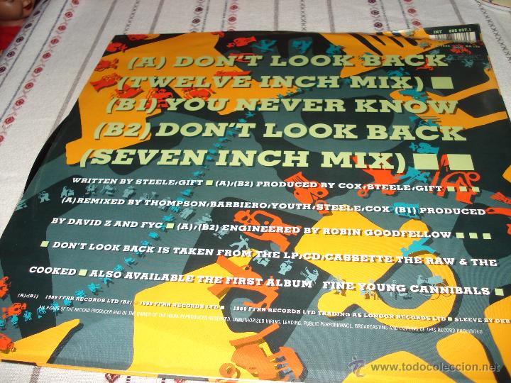 Discos de vinilo: FIVE YOUNG CANNIBALS - DONT LOOK BACK - Foto 3