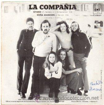 Discos de vinilo: LA COMPA&Ntilde;IA - GITANO + DO&Ntilde;A ASUNCI&Oacute;N - SG 1973 - Foto 2
