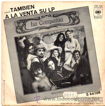 Discos de vinilo: LA COMPA&Ntilde;IA - GITANO + DO&Ntilde;A ASUNCI&Oacute;N - SG 1973 - Foto 2