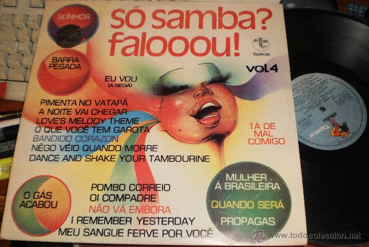 Disques de vinyle: so samba? falooou! vol.4 lp conjunto so samba.portugal