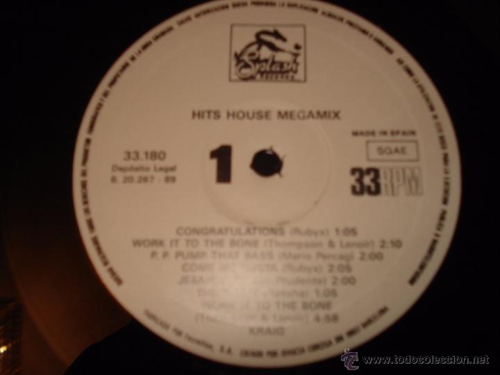 Discos de vinilo: HITS HOUSE MEGAMIX - Foto 2