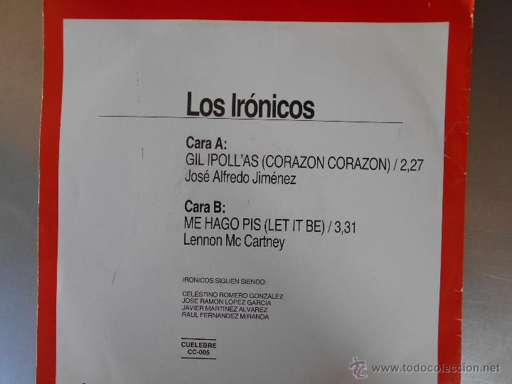 Discos de vinilo: LOS IRONICOS''GIL IPOLL'AS - Foto 2