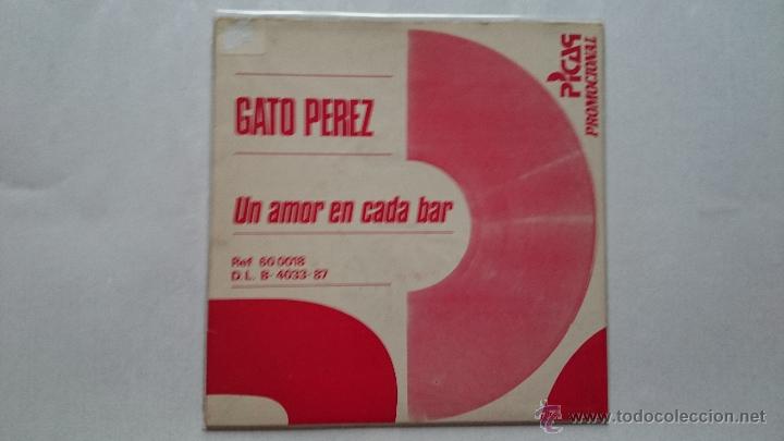Discos de vinilo: GATO PEREZ - UN AMOR EN CADA BAR (PROMO 1987)