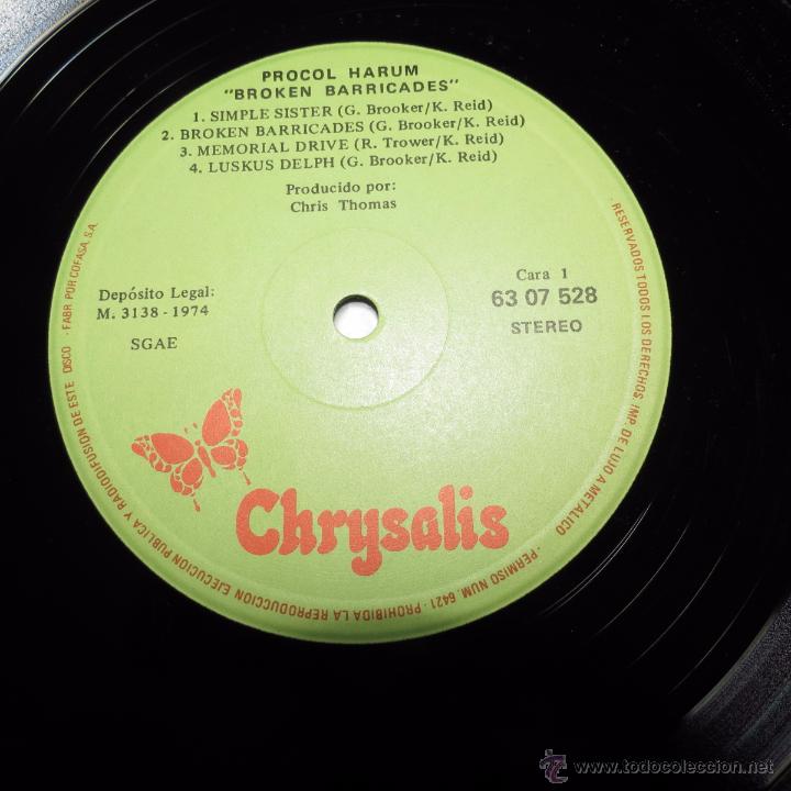 Discos de vinilo: procol harum - broken barricades - Foto 3
