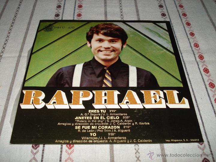 Discos de vinilo: RAPHAEL ERES TU - Foto 2