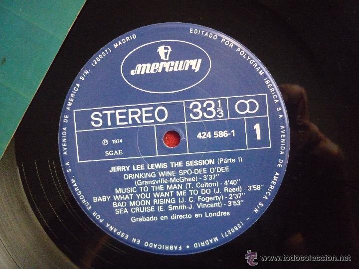 Discos de vinilo: Session, de Jerry Lee Lewis. Directo en Londres en 1974. - Foto 2