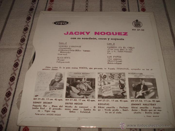 Discos de vinilo: JACKY NOGUEZ - VERDES CAMPI&Ntilde;AS - Foto 2