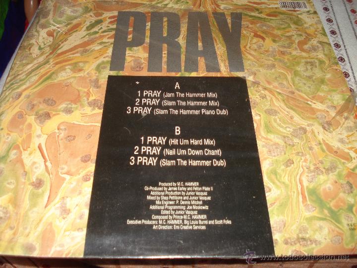 Discos de vinilo: MC HAMMER - PRAY - Foto 3