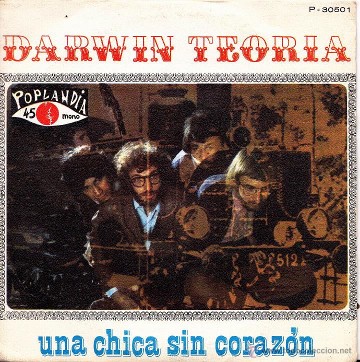 Disques de vinyle: DARWIN TEORIA-UNA CHICA SIN CORAZ&Oacute;N + VARIACIONES SOBRE UNA CHICA SIN CORAZ&Oacute;N SINGLE VINILO 1969