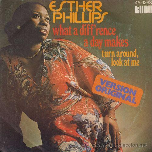 Discos de vinilo: ESTHER PHILLIPS What A Diffrence A Day Makes Spanish 7 Pulgadas single 45 Spain 1975 - Foto 1