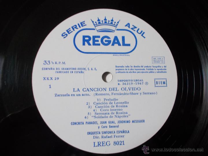 Discos de vinilo: LA CANCION DEL OLVIDO. JOS&Eacute; SERRANO - Foto 2