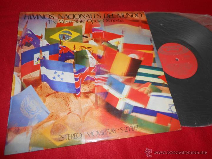 Discos de vinilo: THE VIENA STATE OPERA ORCHESTRA Himnos nacionales del mundo LP 1972 Movieplay ESPA&Ntilde;A