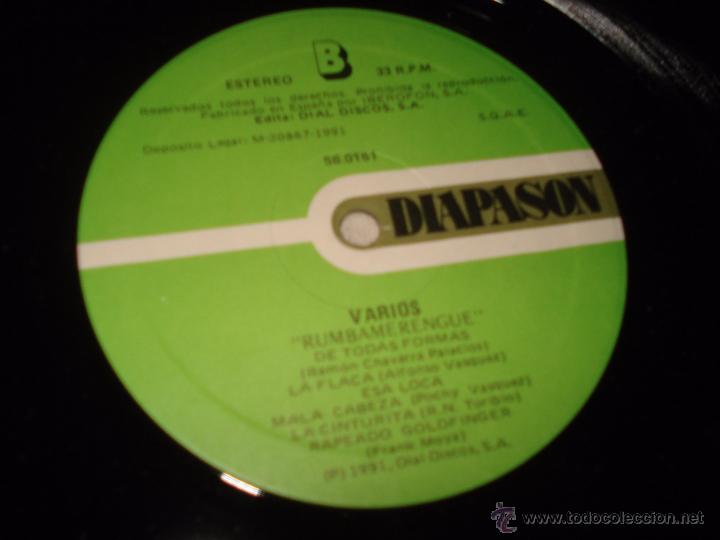 Discos de vinilo: RUMBAMERENGUE DE TODAS FORMAS - Foto 2